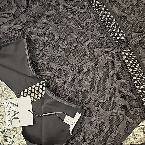 ZAC Zac Posen Zanya Long Sleeve Jacquard Cocktail Dress - Picture 6 of 9